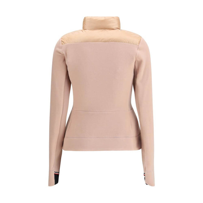 Multicolor Polyester SweatshirtThe padded zip-up Sweatshirt from the Moncler Grenoble Women’s collection is designed to provide warmth and comfort even in the most demanding conditions. Crafted from stretch jersey with padded nylon laqué front panels, it