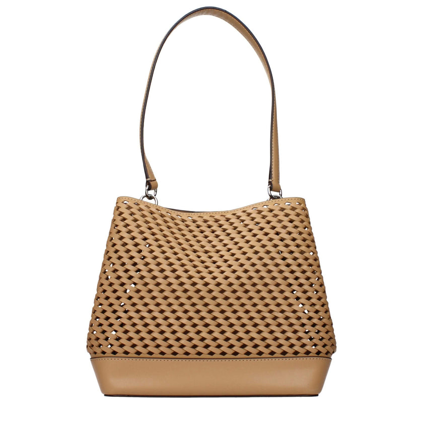 Brown Leather Shoulder BagDescription: The product with MPN 35T5S3FS2YPEANUT and code F85072 leather in brown is a shoulder bags designed by Michael Kors. It has features like front logo, divider inner pocket.Brown Leather Shoulder Bag${tagsMichael KorsAu