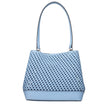 Light Blue Leather Shoulder BagDescription: The product with MPN 35T5S3FS2YLTSKY and code F85072 leather in heavenly is a shoulder bags designed by Michael Kors. It has features like front logo, divider inner pocket.Light Blue Leather Shoulder Bag${tagsMi