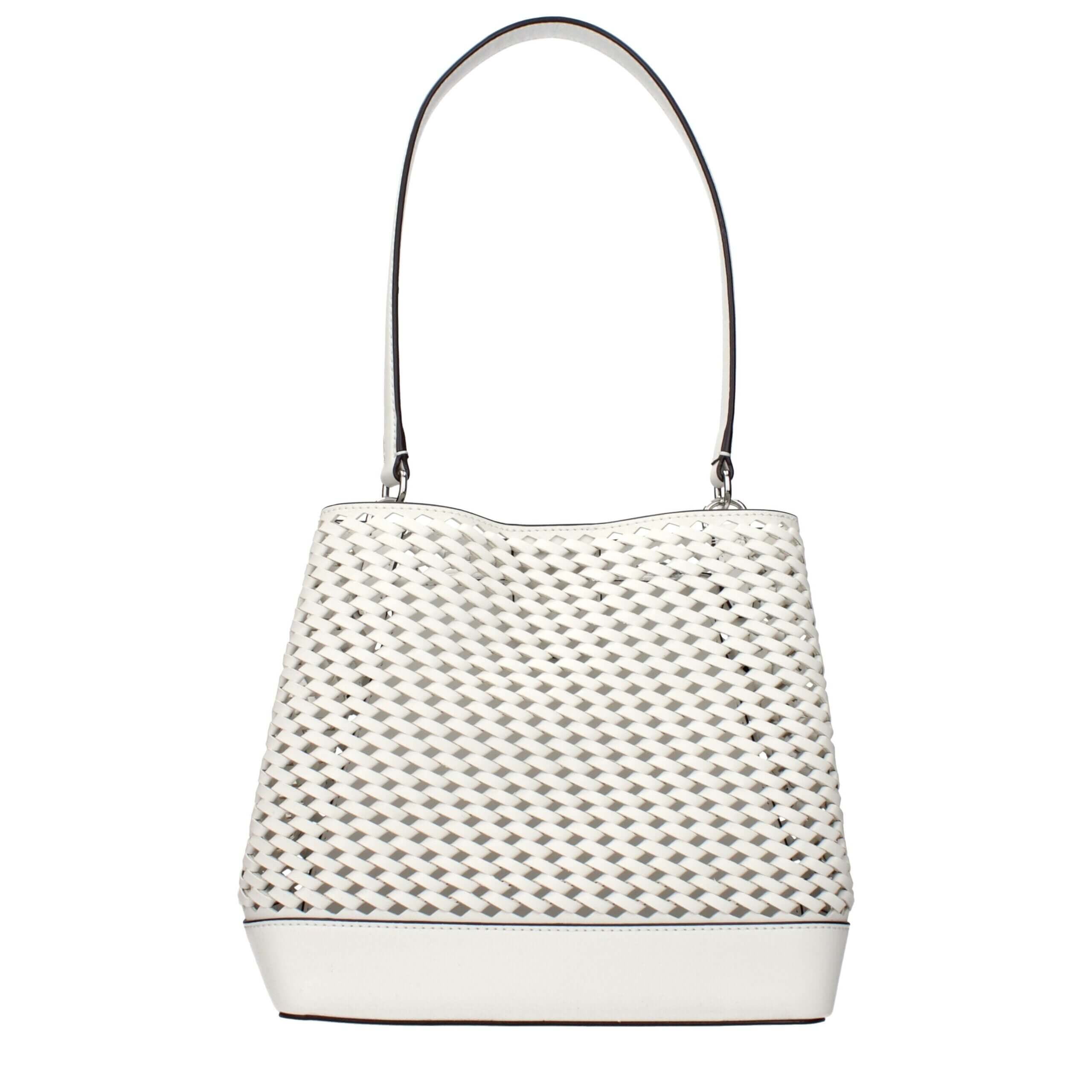 White Leather Shoulder BagDescription: The product with MPN 35T5S3FS2YOPTICWHITE and code F85072 leather in white is a shoulder bags designed by Michael Kors. It has features like front logo, divider inner pocket.White Leather Shoulder Bag${tagsMichael Ko