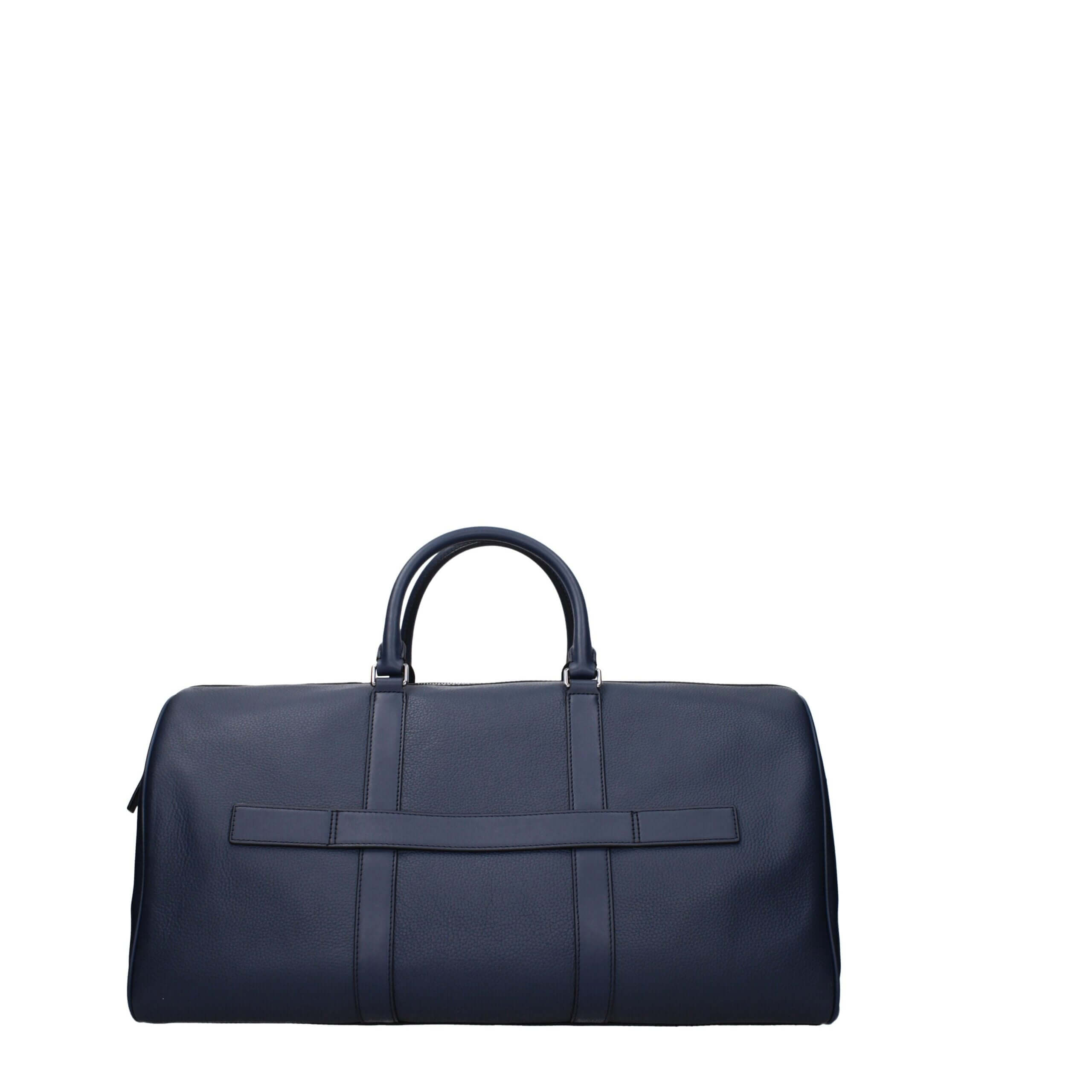 Blue Leather Luggage And TravelDescription: The product with MPN 37S4LOLU3LNAVY and code F85079 leather in blue is a travel bags designed by Michael Kors. It has features like front logo, adjustable shoulder, removable shoulder, detachable name tag.Blue L