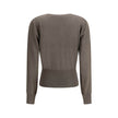 Brown Cashmere Cashmere SweaterThis long-sleeve Sweater features a deep V-neck and is crafted from lightweight Grey Cashmere and Silk knit. Finished with a high hem and ribbed cuffs, it combines softness, comfort, and refined elegance, perfect for sophist