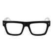 Black Cellulose Propionate Glasses (Frames)Gender Men Shipment includes Branded case Main color Black Frame color Black Frame material Cellulose propionate Rim Style Full-Rim Lenses Color Demo glasses Lenses Material Plastic Lenses Effect No Extra Lenses