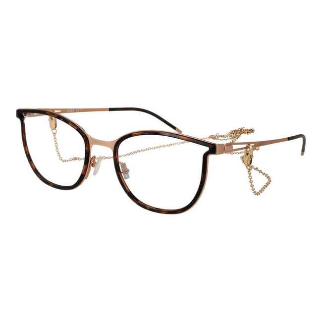 Gold Stainless Steel Glasses (Frames)Gender Women Main color Gold Filter Category None Extra Eyewear chain Frame color Gold Frame material Stainless Steel Lenses Color Demo glasses Lenses Material Plastic Style Butterfly Lenses Effect No Extra Protection