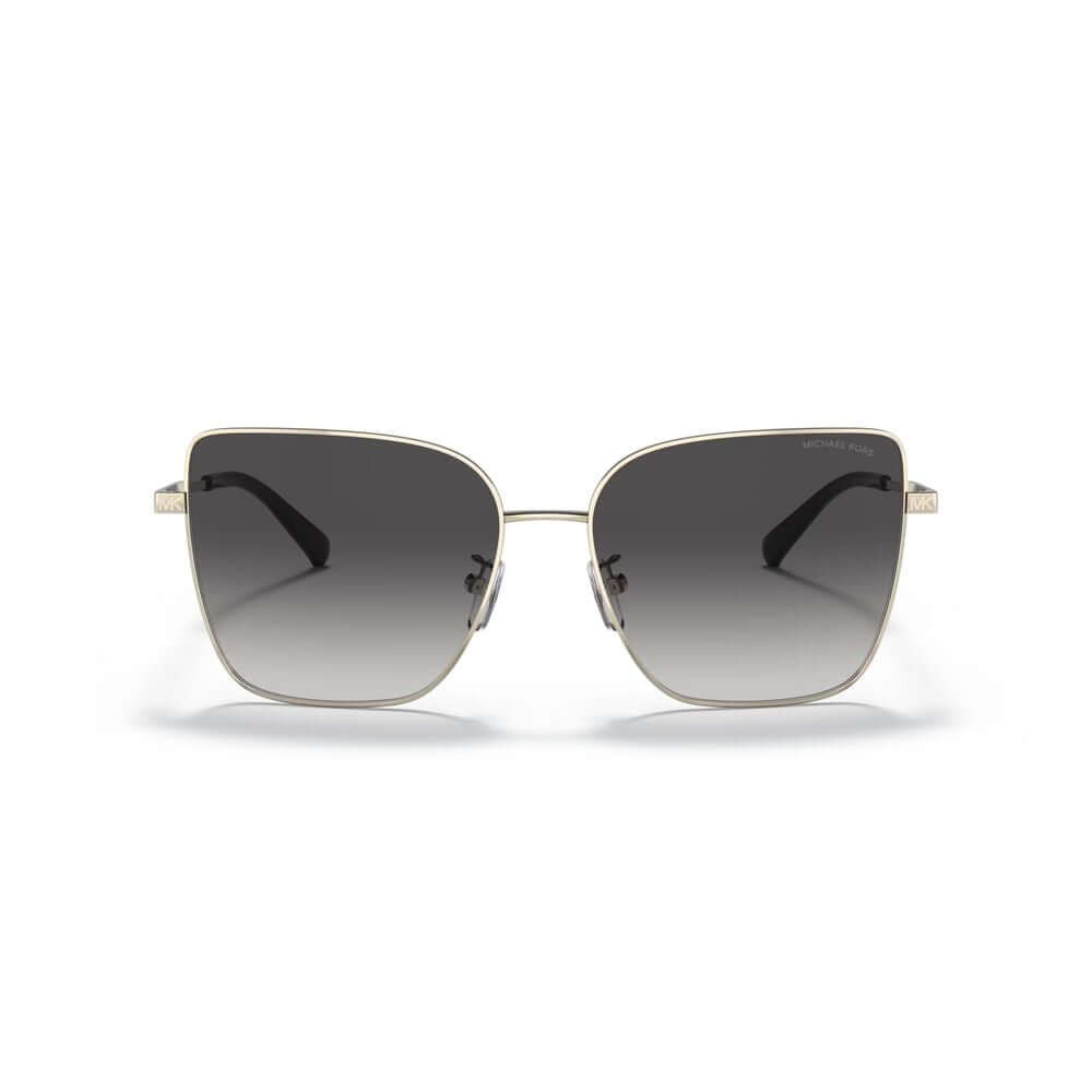 Gold Metal SunglassesSUNGLASSES MICHAEL KORS WOMEN MK1108-10148G (Lens/Bridge/Temple) 57/16/145 mm.Material: METAL.Colour: GOLDEN.Measures (Lens/Bridge/Temple): 57/16/145mm.GREY.CATEGORY 3Gold Metal Sunglasses${tagsMichael KorsAulae Gold Metal Sunglasses