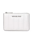 White Leather WalletDescription: The product with MPN 35T5STVP1AOPTICWHITE and code F85050 patent leather in white is a coin purses designed by Michael Kors. It has features like front logo.White Leather Wallet${tagsMichael KorsAulae White Leather Wallet
