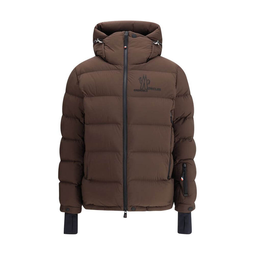 Brown Polyamide Shell JacketThe Isorno ski Jacket by Moncler Grenoble combines technical performance with contemporary design, perfect for skiing in comfort and style. Crafted from high-performance materials, it ensures optimal warmth and breathability. T