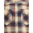Brown Cotton Pattern ShirtThe cottone Farmer Shirt by Dsquared2 revisits the classic check shirt with a modern edge. Crafted from pure cotton in a check pattern, it features a traditional collar, button fastening, and flap pockets at the chest. Buttoned c