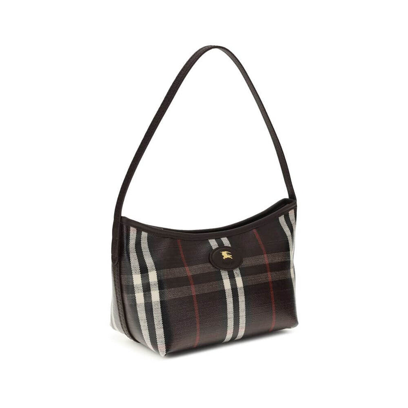 Multicolor Cotton WalletHighlands mini Shoulder Bag by Burberry is a lightweight and compact design embellished with the Knight Stamp, a historic archival pattern from the 1980s. Featuring a slim leather shoulder strap, it has a zipper closure, hand-paint