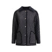 Black Polyamide Full-Length JacketThe Floriston Jacket by Burberry is crafted from quilted nylon with lightweight padding, combining functionality and contemporary style. Featuring a cropped, comfortable silhouette, it includes a shirt collar and a front