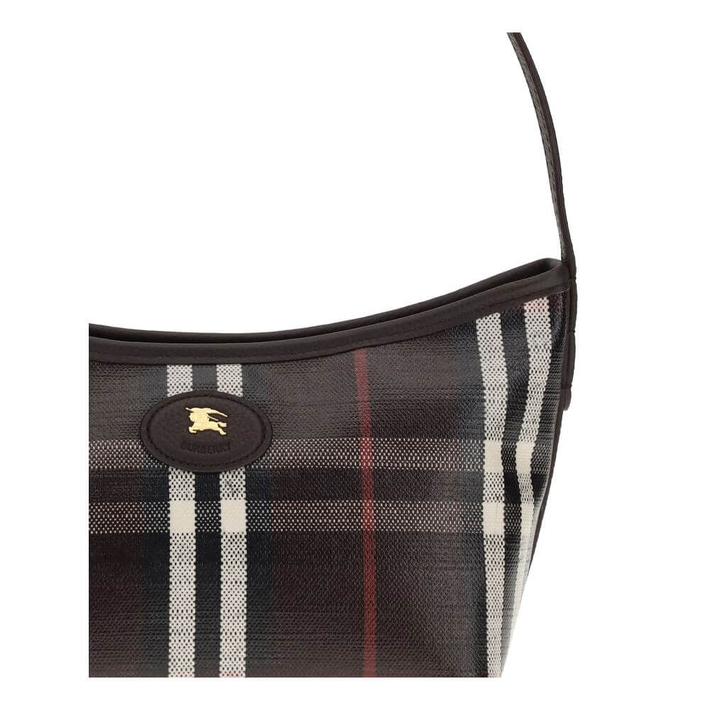 Multicolor Cotton WalletHighlands mini Shoulder Bag by Burberry is a lightweight and compact design embellished with the Knight Stamp, a historic archival pattern from the 1980s. Featuring a slim leather shoulder strap, it has a zipper closure, hand-paint