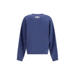 Blue Wool SweatshirtThe crewneck Sweatshirt by Balenciaga embodies the brand’s modern and minimalist aesthetic. Crafted from soft cotton, it features a relaxed fit, long sleeves, and a contrasting logo printed at the front, adding a signature touch to its