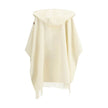 Cream Fleece Wool CoatThe wool Cape by Moncler, defined by an elegant draped design that makes it a versatile layering piece for every season. Crafted from soft wool with light padding, it features a nylon laqué belt to define the silhouette, fringed edge