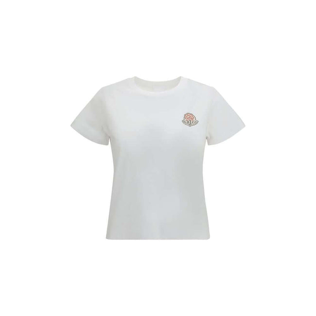 White Cotton SportswearThe logo cotton T-shirt by Moncler is a versatile wardrobe essential that embodies the brand’s clean and modern style. Crafted from pure cotton, it features a crew neck, short sleeves, and a printed logo that highlights Moncler’s ic