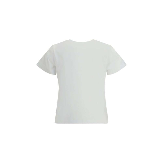 White Cotton SportswearThe logo cotton T-shirt by Moncler is a versatile wardrobe essential that embodies the brand’s clean and modern style. Crafted from pure cotton, it features a crew neck, short sleeves, and a printed logo that highlights Moncler’s ic