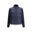 Blue Polyester Full-Length JacketThe quilted Zip-Up Jacket by Moncler Grenoble blends performance and refinement in a design made for the mountain. The down-filled front ensures warmth and protection, while the stretch jersey structure follows every movem