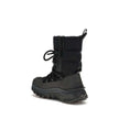 Black Polyamide Lace-Up BootsTrailgrip Après high Boots by Moncler are designed to tackle the most extreme conditions with style and functionality. The upper combines technical nylon and textured rubber for optimal protection, while the GORE-TEX membrane