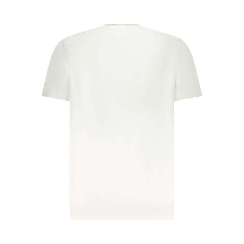 White Cotton Men T-ShirtElevate your style with the undeniable sophistication of Calvin Klein. This white short-sleeved T-shirt brings a touch of class to casualwear, featuring a crew neck and an elegantly embroidered logo that makes a statement. Crafted