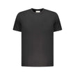 Black Cotton Men T-ShirtStep into the effortless cool of Calvin Klein with this sleek, short-sleeved T-shirt. A true symbol of modern minimalism, this tee boasts bold embroidery that brings the iconic logo to the forefront. Crafted from the finest cotton,