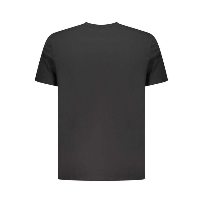 Black Cotton Men T-ShirtStep into the effortless cool of Calvin Klein with this sleek, short-sleeved T-shirt. A true symbol of modern minimalism, this tee boasts bold embroidery that brings the iconic logo to the forefront. Crafted from the finest cotton,