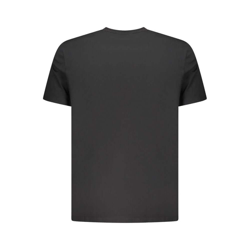 Black Cotton Men T-ShirtStep into the effortless cool of Calvin Klein with this sleek, short-sleeved T-shirt. A true symbol of modern minimalism, this tee boasts bold embroidery that brings the iconic logo to the forefront. Crafted from the finest cotton,