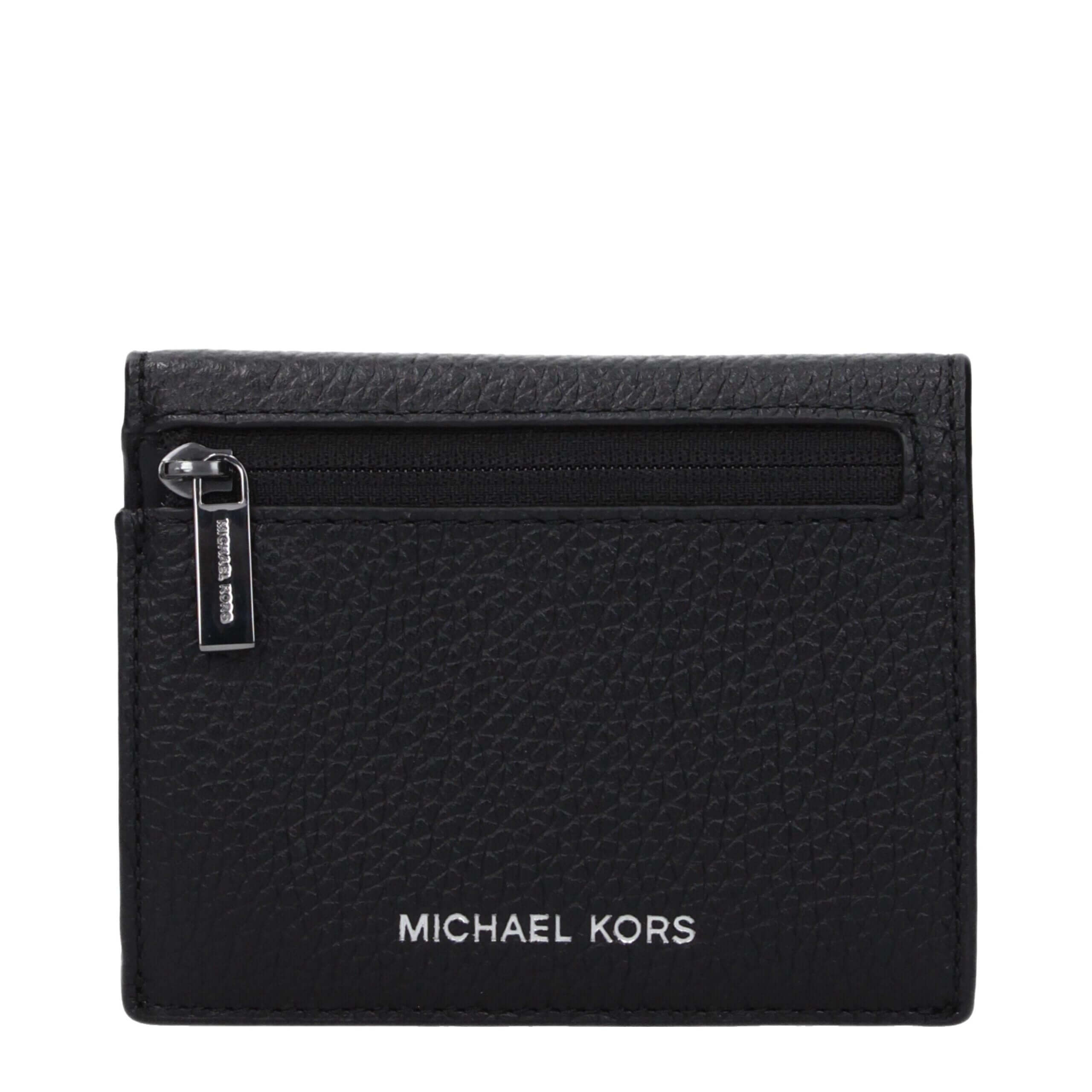Black Leather CardholderDescription: The product with MPN 36S5LCOF3LBLACK and code F85086 leather in black is a document holders designed by Michael Kors. It has features like front logo.Black Leather Cardholder${tagsMichael KorsAulae Black Leather Cardho