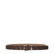 Brown Fabric Regular BeltDescription: The product with MPN 559148205 and code F85090 fabric in brown is a belts designed by Michael Kors. It has features like logo. Additional Info: Color details: Gold Belt height: 2 cm Closing type: Buckle Closure MPN: 5