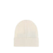 Cream Fleece Wool BeanieBeanie Hat by Moncler Grenoble combines functionality and style in an essential cold-weather accessory. Made with ribbed fabrication, it offers a snug and comfortable fit. The Moncler Grenoble logo sewn on the front adds a distinct