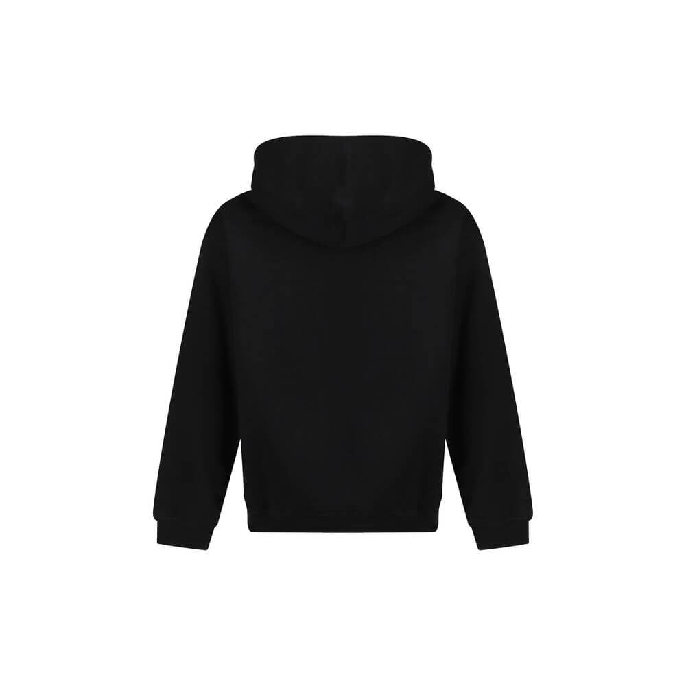 Black Cotton SweatshirtCotton Hoodie by Diesel, features ribbed cuffs, ribbed hem, front kangaroo pocket, iconic brand monogram printed in contrast on front, regular fit. Season: AW25 Composition: 100% Cotton MADE IN INDIABlack Cotton Sweatshirt${tagsDies