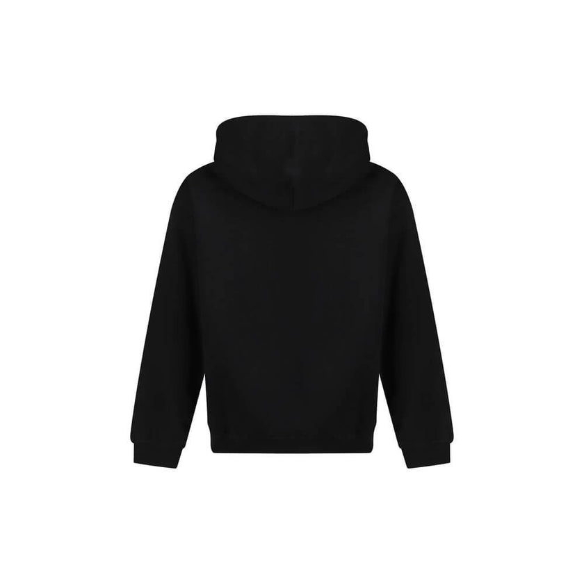 Black Cotton SweatshirtCotton Hoodie by Diesel, features ribbed cuffs, ribbed hem, front kangaroo pocket, iconic brand monogram printed in contrast on front, regular fit. Season: AW25 Composition: 100% Cotton MADE IN INDIABlack Cotton Sweatshirt${tagsDies
