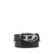 Black Calf Leather Bos Taurus Regular BeltThe leather Belt by Diesel is an elegant and modern accessory, crafted from smooth leather for a sophisticated and versatile look. The buckle is decorated with the iconic three-dimensional logo applique, a distinc