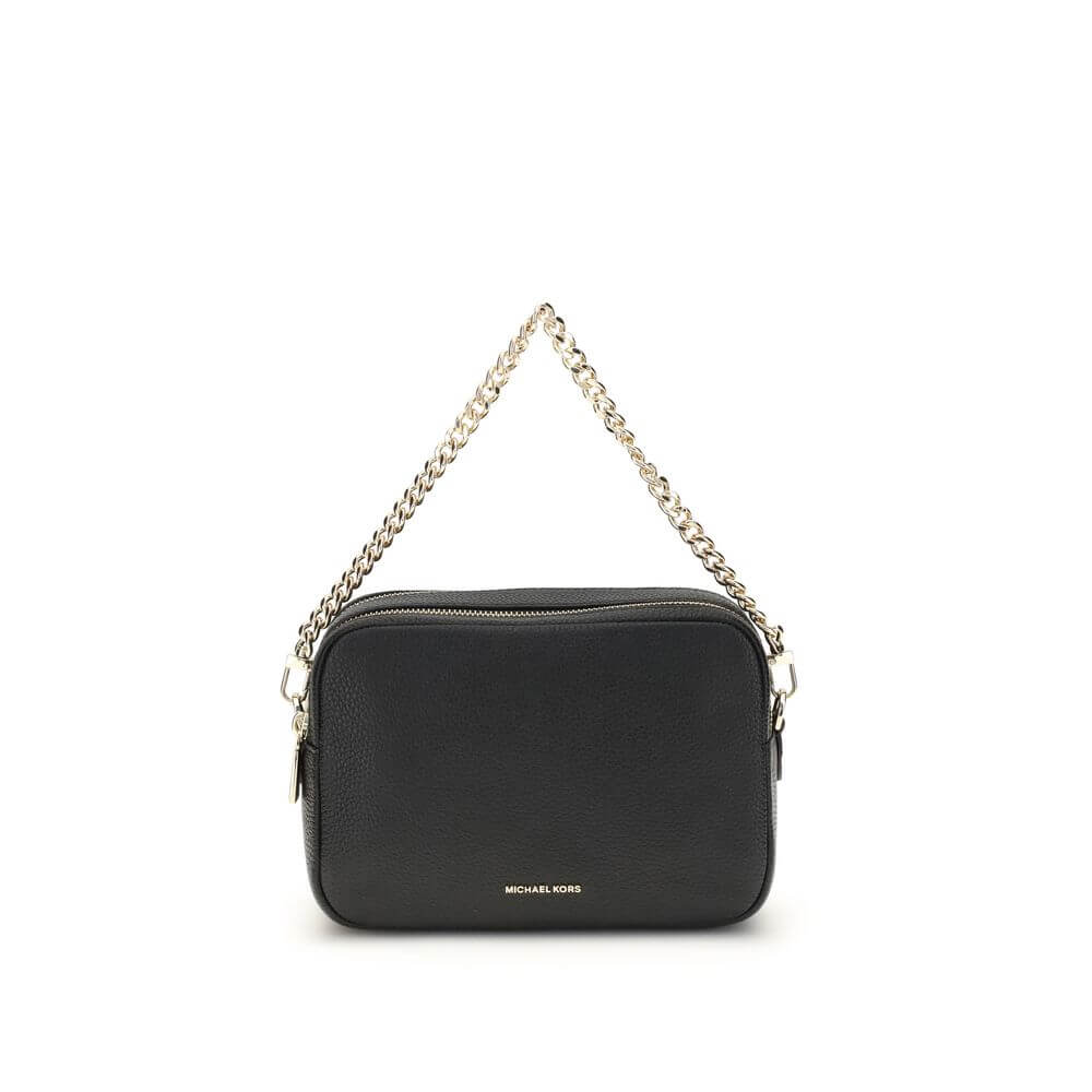 Black Calf Leather Bos Taurus Shoulder BagThe Bryant Bag by Michael Kors combines style and functionality in a refined design. There is an open pocket on the back, while the zip closure ensures security. It features a top handle and a removable, adjustabl