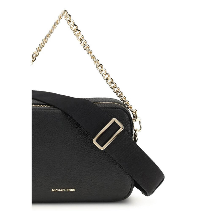 Black Calf Leather Bos Taurus Shoulder BagThe Bryant Bag by Michael Kors combines style and functionality in a refined design. There is an open pocket on the back, while the zip closure ensures security. It features a top handle and a removable, adjustabl