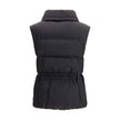 Black Polyester Sleveless JacketThe Hallaine Vest redefines lightness as a form of strength. Its clean lines and structured collar balance practicality with style, while the front pockets add function without breaking the design’s harmony. A piece created