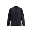 Black Fleece Wool CoatStone Island’s Wool Jacket is an overshirt with an essential and functional character. It features a classic collar, button closure and a patch pocket on the chest. The design is completed by the iconic logo on the left sleeve, a dis