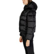 Black Nylon Jackets & CoatThe Calvin Klein Jeans SHINY MONOLOGO ND J20J224616 women’s puffer jacket blends contemporary style with functionality, making it a must-have for the cold season. Crafted from a high-quality blend of 52% nylon and 48% polyamide,