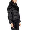 Black Nylon Jackets & CoatThe Calvin Klein Jeans SHINY MONOLOGO ND J20J224616 women’s puffer jacket blends contemporary style with functionality, making it a must-have for the cold season. Crafted from a high-quality blend of 52% nylon and 48% polyamide,