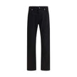 Black Cotton Jeans DenimThe denim Pants by Stone Island combine essential style with functional detailing. Featuring a regular waist with belt loops and a classic five-pocket design with rivets, they are built for durability and everyday wear. A versatile