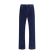 Blue Cotton Straight-Leg JeansThe straight-leg corduroy Trousers by Stone Island blend refined style with utilitarian spirit. Crafted from cotton corduroy, they feature a concealed zip and button closure, two slanted front pockets, and two back welt pocke