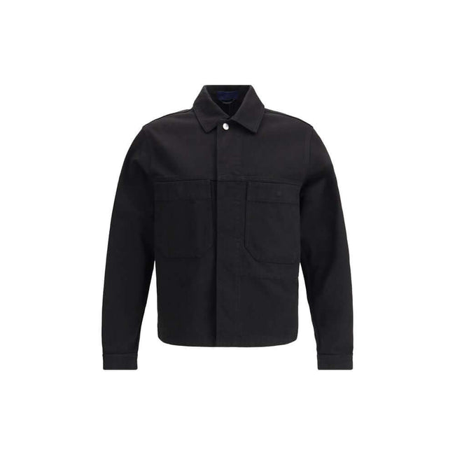 Black Cotton CoatThe Stone Island cotton Shirt is crafted with an essential design enriched by functional details. Chest patch pockets and snap button fastening give it a modern, utilitarian edge, while the iconic sleeve logo on the left arm completes the