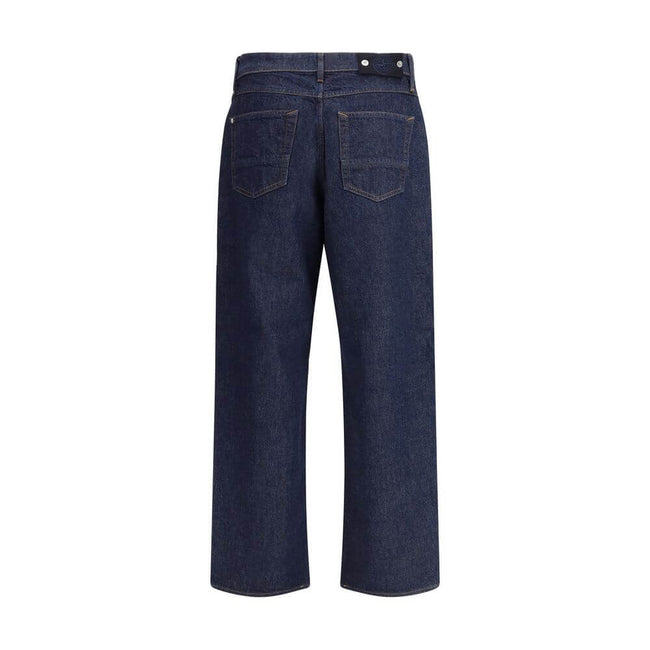 Blue Cotton Straight-Leg JeansThe Stone Island Denim-Rinsed Jeans are a timeless essential. Designed with a button closure, belt loops, and a classic 5-pocket construction, they feature contrast stitching, a straight hem, and a logo patch at the back. The