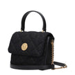 Black Fabric HandbagDescription: The product with MPN 10207061A157191B00V and code F85131 fabric in black is a handbags designed by Versace. It has features like front detail, removable shoulder.Black Fabric Handbag${tagsVersaceAulae Black Fabric Handbag