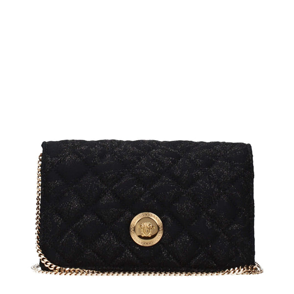 Black Fabric Clutch BagDescription: The product with MPN 10117851A157191B00V and code F85132 fabric in black is a clutches designed by Versace. It has features like front detail, removable shoulder.Black Fabric Clutch Bag${tagsVersaceAulae Black Fabric Cl