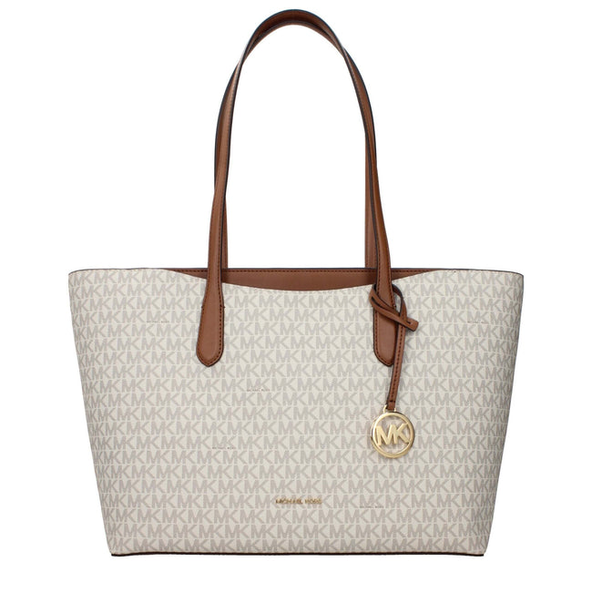 Beige Fabric Shoulder BagDescription: The product with MPN 35F5G4XT3BVANILLA and code F85139 fabric in beige is a shoulder bags designed by Michael Kors. It has features like logo, front detail, removable details.Beige Fabric Shoulder Bag${tagsMichael Kor