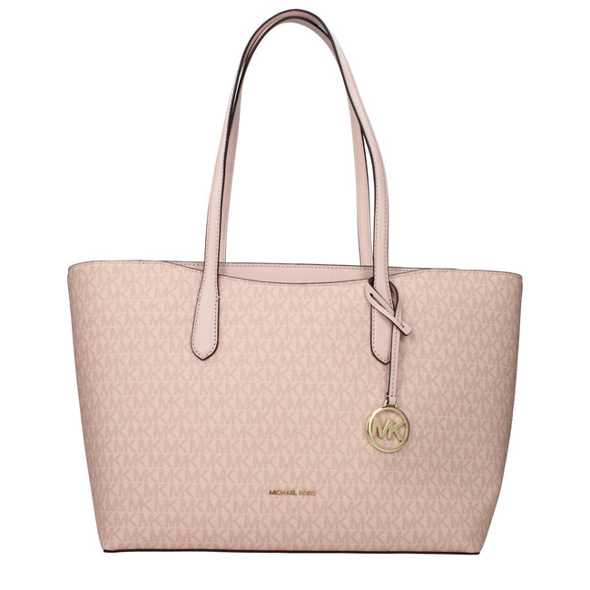 Pink Fabric Shoulder BagDescription: The product with MPN 35F5G4XT3VPOWDERBLUSH and code F85138 fabric in pink is a shoulder bags designed by Michael Kors. It has features like logo, front logo, front detail, removable details.Pink Fabric Shoulder Bag${ta