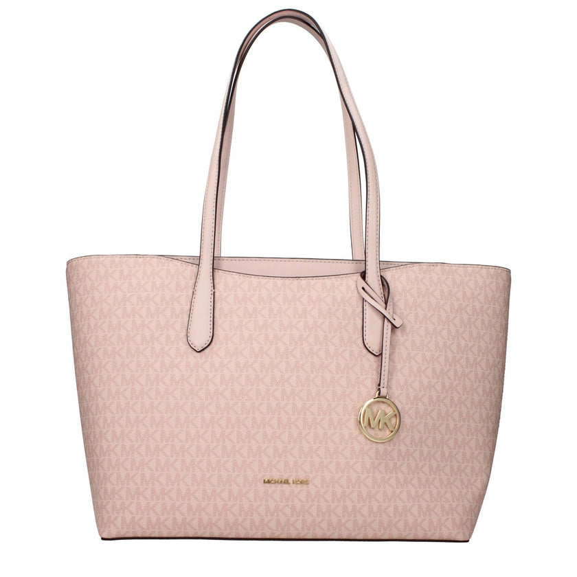 Pink Fabric Shoulder BagDescription: The product with MPN 35F5G4XT3VPOWDERBLUSH and code F85138 fabric in pink is a shoulder bags designed by Michael Kors. It has features like logo, front logo, front detail, removable details.Pink Fabric Shoulder Bag${ta