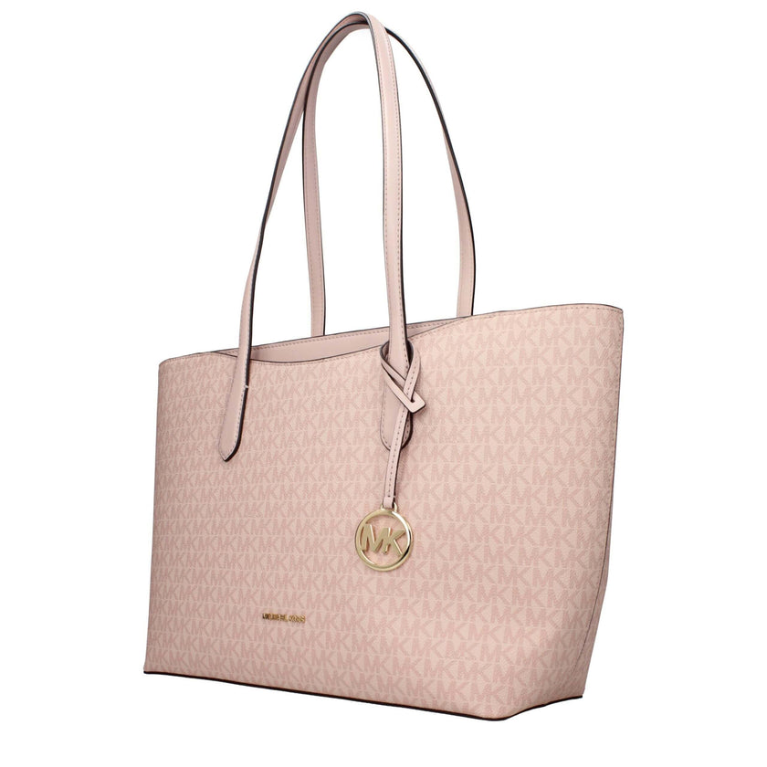 Pink Fabric Shoulder BagDescription: The product with MPN 35F5G4XT3VPOWDERBLUSH and code F85138 fabric in pink is a shoulder bags designed by Michael Kors. It has features like logo, front logo, front detail, removable details.Pink Fabric Shoulder Bag${ta