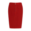 Red Viscose SkirtThe Satin Pencil Skirt by Saint Laurent is a statement of sleek sophistication. Featuring a high waist and fitted silhouette, it elegantly elongates the figure, while the lustrous satin finish adds depth and texture. Ideal for refined eve