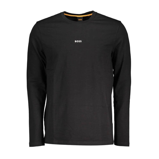 Black Cotton T-Shirtlong-sleeved t-shirt, round neck, application, logo, organic cottonBlack Cotton T-Shirt${tagsHugo BossAulae Black Cotton T-Shirt Hugo BossAulae Black Cotton T-Shirt long-sleeved t-shirt, round neck, application, logo, organic cotton 11