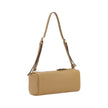 Beige Calf Leather Bos Taurus Shoulder BagPrada’s Leather Shoulder Bag is an elegant and versatile accessory, ideal for completing any look with a touch of understated luxury. The grained leather design lends a refined and durable texture, while the adjus